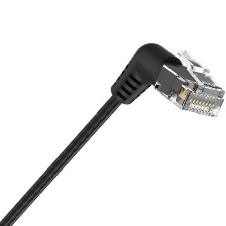 Vention Cable de Red RJ45 UTP Cat6A 1,5 m Negro con Conector Rotatorio